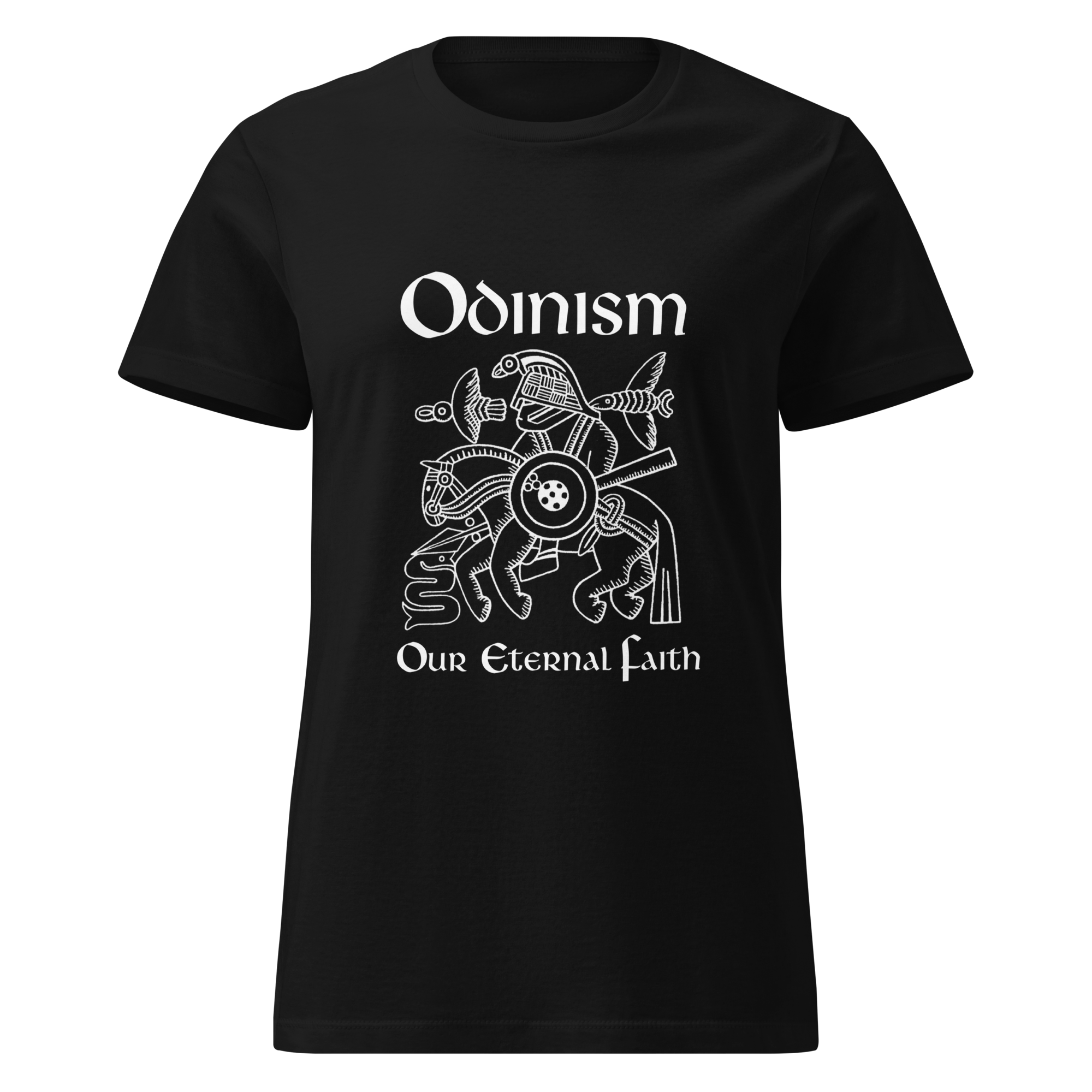 Women’s 'Odinism - Our Eternal Faith' t-shirt (no backprint)
