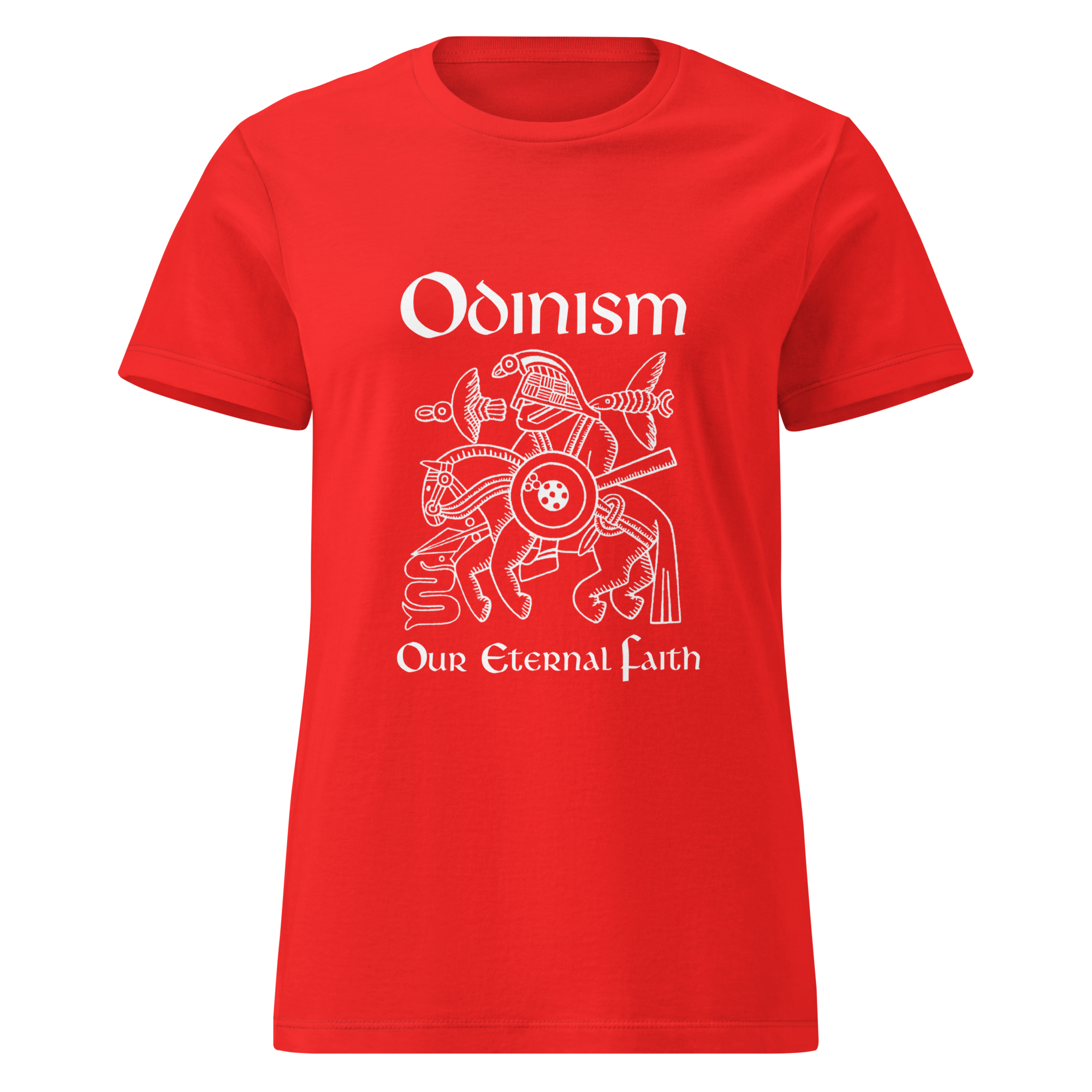 Women’s 'Odinism - Our Eternal Faith' t-shirt (no backprint) - Image 3